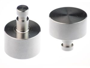 Skateboard deterrent, silver round