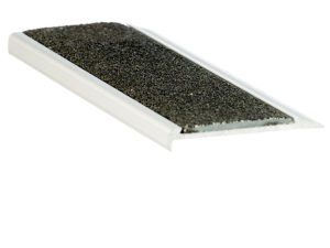 Aluminium Stair Nosing with Black Carborundum Insert (10mm x 71mm)