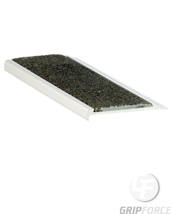 Aluminium Stair Nosing with Black Carborundum Insert (10mm x 71mm)