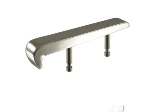 Bullnose skateboard deterrent in silver