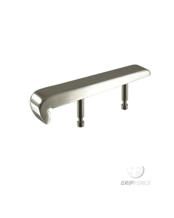 Bullnose skateboard deterrent in silver