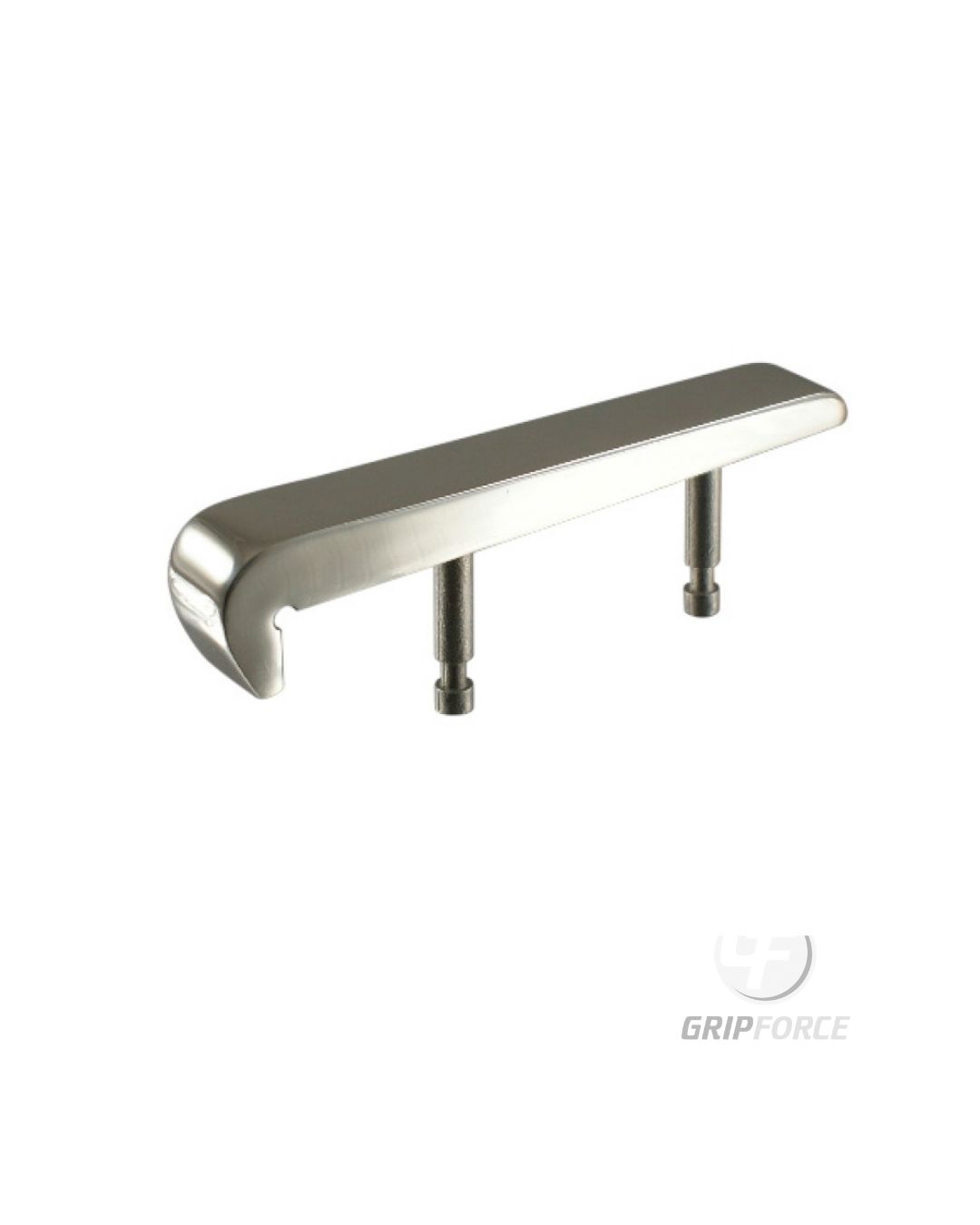 Bullnose skateboard deterrent in silver